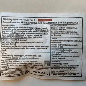 PRADA SHIELDING BALM SPF 15 LIP TINT #5